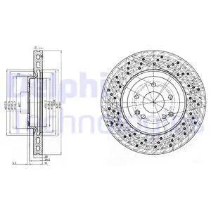 Диск тормозной MERCEDES-BENZ C-CLASS, DELPHI (BG3985C) Диск тормозной MERCEDES-BENZ C-CLASS, DELPHI (BG3985C)