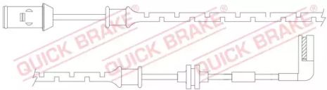 WS 0166 A QUICK BRAKE Датчик зносу гальмівних колодок (передніх) Opel Vectra B 95-03 (L=660mm) К-кт