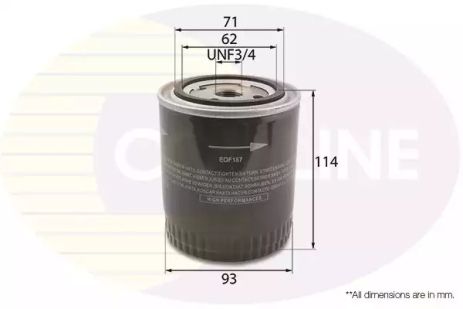 EOF187 Comline Фільтр оливи EOF187 Comline Фільтр оливи