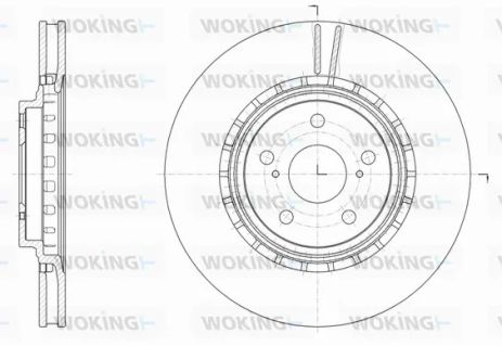 Диск тормозной TOYOTA (GAC), LEXUS NX, WOKING (D6154010) Диск тормозной TOYOTA (GAC), LEXUS NX, WOKING (D6154010)