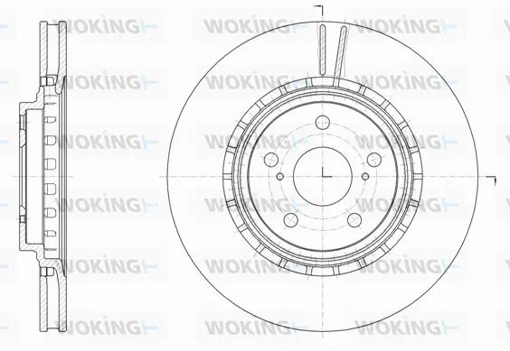 Диск тормозной TOYOTA (GAC), LEXUS NX, WOKING (D6154010) Диск тормозной TOYOTA (GAC), LEXUS NX, WOKING (D6154010)
