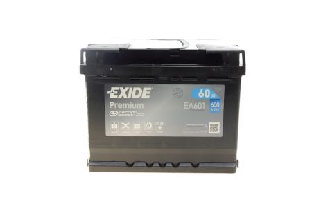Стартерная аккумуляторная батарея, VAUXHALL ANTARA, ZASTAVA RIVAL, EXIDE (EA601) Стартерная аккумуляторная батарея, VAUXHALL ANTARA, ZASTAVA RIVAL, EXIDE (EA601)