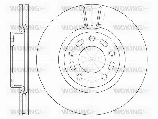 Диск гальмівний MAZDA 3, WOKING (D667210) Диск гальмівний MAZDA 3, WOKING (D667210)