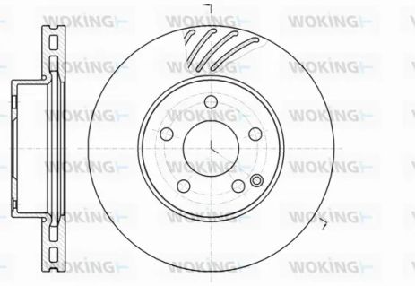 Диск тормозной MERCEDES-BENZ C-CLASS, WOKING (D6118410)