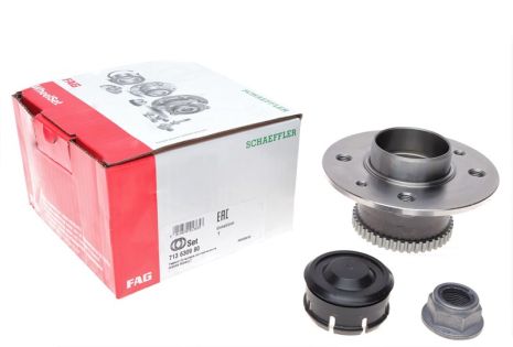Комплект подшипника ступицы колеса, NISSAN KUBISTAR, RENAULT KANGOO, FAG (713630980)