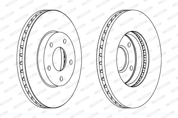 Диск тормозной NISSAN X-TRAIL, FERODO (DDF1249C) Диск тормозной NISSAN X-TRAIL, FERODO (DDF1249C)