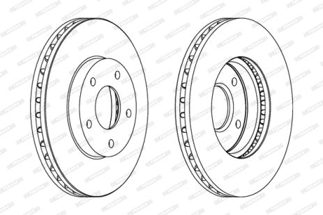 Диск тормозной NISSAN X-TRAIL, FERODO (DDF1249C) Диск тормозной NISSAN X-TRAIL, FERODO (DDF1249C)