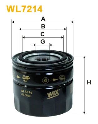 Фильтр масляный двигателя FORD MONDEO OP533/1/WL7214 (пр-во WIX-Filtron UA) Фильтр масляный двигателя FORD MONDEO OP533/1/WL7214 (пр-во WIX-Filtron UA)