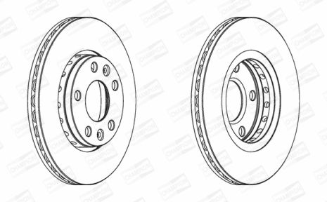 Диск тормозной NISSAN TOWNSTAR, DACIA DUSTER, CHAMPION (562529CH)