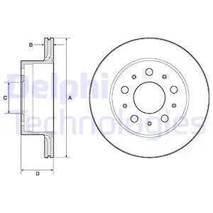 Диск тормозной VAUXHALL MOVANO, OPEL MOVANO, DELPHI (BG4796C) Диск тормозной VAUXHALL MOVANO, OPEL MOVANO, DELPHI (BG4796C)