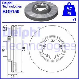 Диск тормозной FORD TRANSIT, DELPHI (BG9150) Диск тормозной FORD TRANSIT, DELPHI (BG9150)