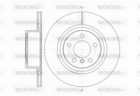 Диск тормозной BMW X4, WOKING (D6145510) Диск тормозной BMW X4, WOKING (D6145510)