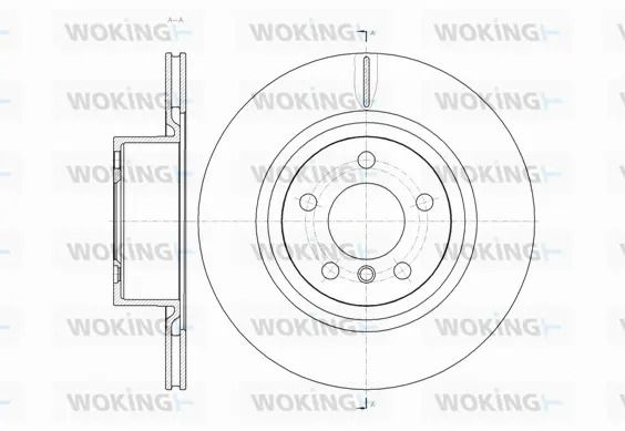 Диск тормозной BMW X4, WOKING (D6145510) Диск тормозной BMW X4, WOKING (D6145510)