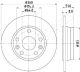 Диск тормозной NISSAN JUKE, JAPAN PARTS (DP135C)