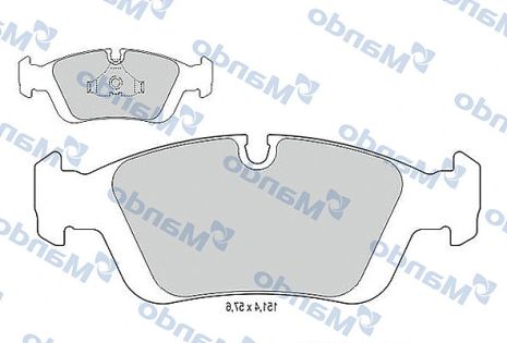 MBF015400 MANDO Гальмівні колодки до дисків