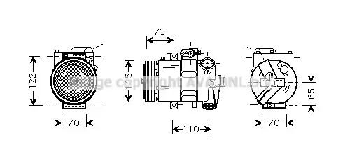 Компрессор, кондиционер, SEAT IBIZA, VW POLO, AVA COOLING (VNAK240) Компрессор, кондиционер, SEAT IBIZA, VW POLO, AVA COOLING (VNAK240)