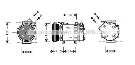 Компрессор, кондиционер RTAK281 NISSAN RENAULT Компрессор, кондиционер RTAK281 NISSAN RENAULT