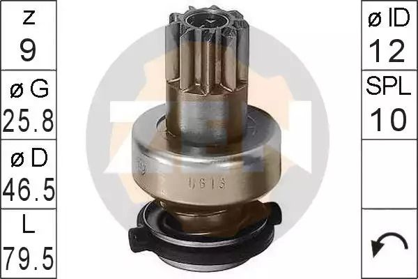 Привод с механизмом свободного хода, стартер, VW TRANSPORTER, ERA (ZN0613) Привод с механизмом свободного хода, стартер, VW TRANSPORTER, ERA (ZN0613)