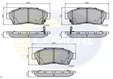 CBP3260 Comline - Гальмівні колодки до дисків CBP3260 Comline - Гальмівні колодки до дисків