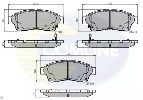 CBP3260 Comline - Гальмівні колодки до дисків CBP3260 Comline - Гальмівні колодки до дисків