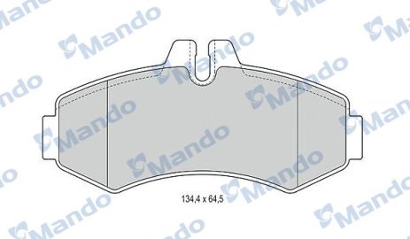 MBF015660 MANDO Гальмівні колодки до дисків MBF015660 MANDO Гальмівні колодки до дисків