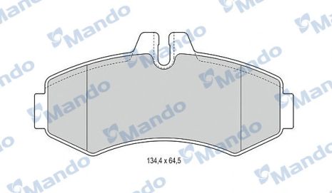MBF015660 MANDO Гальмівні колодки до дисків