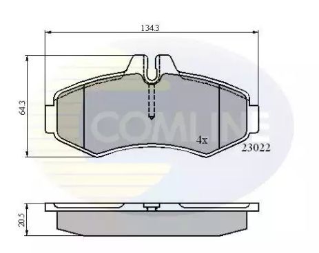 CBP0480 Comline - Гальмівні колодки до дисків CBP0480 Comline - Гальмівні колодки до дисків