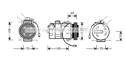 Компрессор, кондиционер AIAK011 SKODA VW Компрессор, кондиционер AIAK011 SKODA VW
