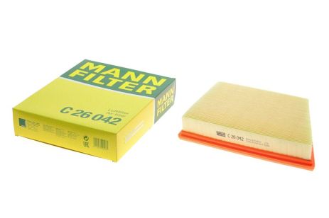 Воздушный фильтр, JAGUAR (CHERY), LAND ROVER, MANN-FILTER (C26042)