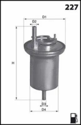Топливный фильтр, SEAT LEON, SKODA OCTAVIA, MECAFILTER (ELE6063)