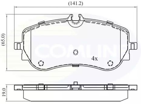 CBP02387 Comline - Гальмівні колодки до дисків