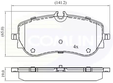 CBP02387 Comline - Гальмівні колодки до дисків CBP02387 Comline - Гальмівні колодки до дисків