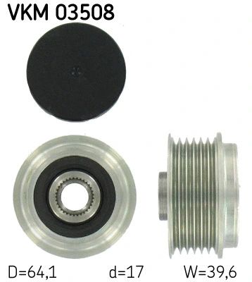 Механизм свободного хода генератора, VAUXHALL COMBO, OPEL ZAFIRA, SKF (VKM03508) Механизм свободного хода генератора, VAUXHALL COMBO, OPEL ZAFIRA, SKF (VKM03508)