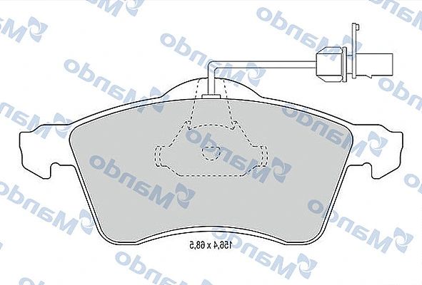 MBF015022 MANDO Гальмівні колодки до дисків MBF015022 MANDO Гальмівні колодки до дисків