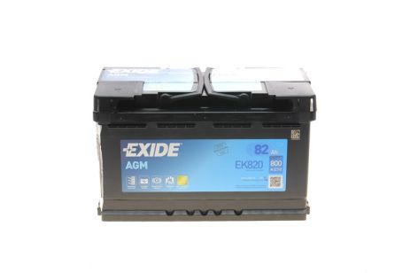82 Ah/12V EXIDE AGM Euro EK820