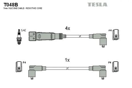 Комплект проводов зажигания, SEAT CORDOBA, VW POLO, TESLA (T048B)