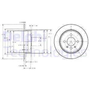 Диск тормозной BMW 3, DELPHI (BG2202) Диск тормозной BMW 3, DELPHI (BG2202)