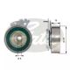 T43038 (7784-21031) Натяжний ролик ременя ГРМ GATES POWERGRIP TENSIONER