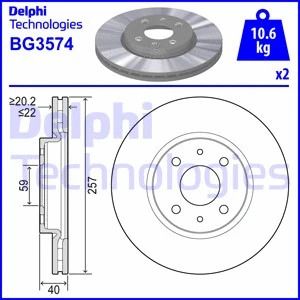 Диск тормозной CHRYSLER YPSILON, PEUGEOT BIPPER, DELPHI (BG3574) Диск тормозной CHRYSLER YPSILON, PEUGEOT BIPPER, DELPHI (BG3574)