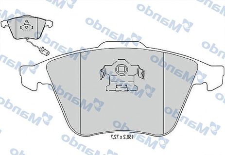 MBF015372 MANDO Гальмівні колодки до дисків MBF015372 MANDO Гальмівні колодки до дисків