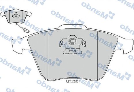 MBF015372 MANDO Гальмівні колодки до дисків MBF015372 MANDO Гальмівні колодки до дисків