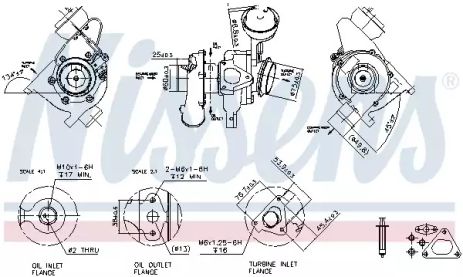Турбина MERCEDES SPRINTER W 906 (06-) 515 CDI (пр-во Nissens)
