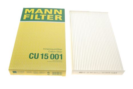 Фильтр, воздух во внутренном пространстве, MITSUBISHI XPANDER, NISSAN JUKE, MANN FILTER (CU15001)