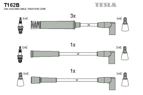Комплект проводов зажигания, OPEL ASTRA, TESLA (T162B)