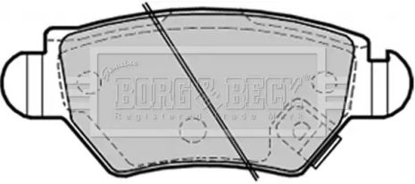 BBP1687 BORG BECK - Гальмівні колодки до дисків BBP1687 BORG BECK - Гальмівні колодки до дисків
