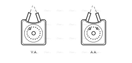 масляный радиатор, двигательное масло, SKODA OCTAVIA, FORD GALAXY, AVA (VN3147)