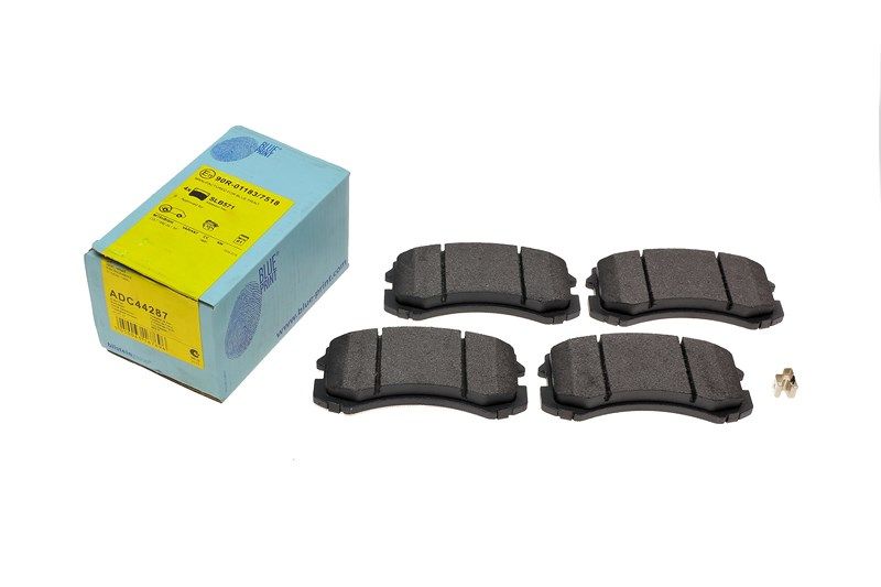 Комплект тормозных колодок, дисковый тормоз, MITSUBISHI COLT, BLUE PRINT (ADC44287) Комплект тормозных колодок, дисковый тормоз, MITSUBISHI COLT, BLUE PRINT (ADC44287)