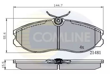 CBP0447 Comline - Гальмівні колодки до дисків CBP0447 Comline - Гальмівні колодки до дисків