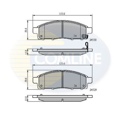 CBP31584 Comline - Гальмівні колодки до дисків