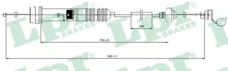Трос сцепления C0013C PEUGEOT CITROEN Трос сцепления C0013C PEUGEOT CITROEN